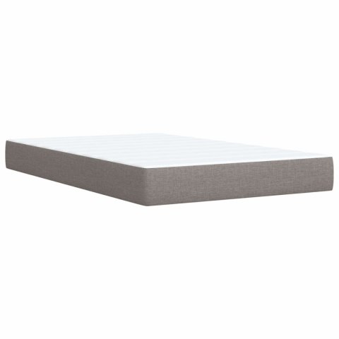 Łóżko Box Spring z materacem i LED Ciemnoszary 120 x 200 cm
