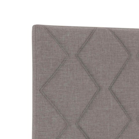 Łóżko Box Spring z materacem i LED Ciemnoszary 120 x 200 cm