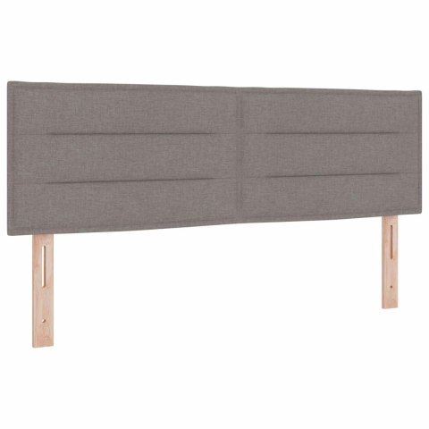 Łóżko Box Spring z materacem i LED Ciemnoszary 140 x 190 cm