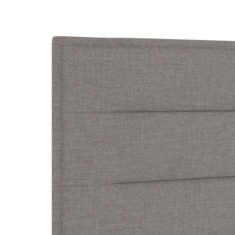 Łóżko Box Spring z materacem i LED Ciemnoszary 140 x 190 cm