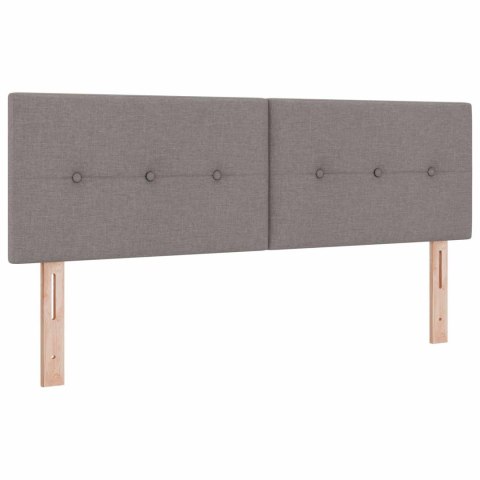 Łóżko Box Spring z materacem i LED Ciemnoszary 160 x 200 cm