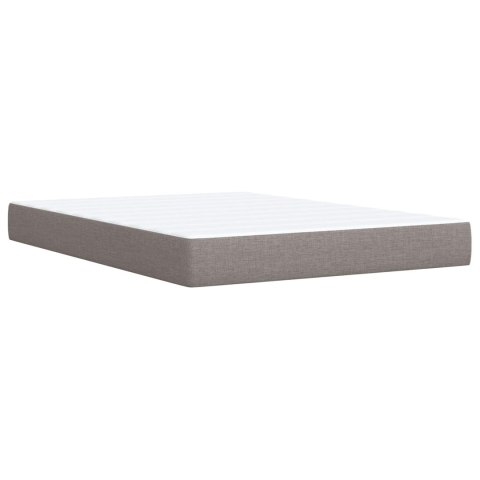 Łóżko Box Spring z materacem i LED Ciemnoszary 160 x 200 cm