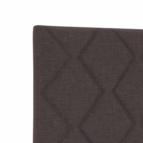 Łóżko Box Spring z materacem i LED Ciemny brąz 200 x 200 cm