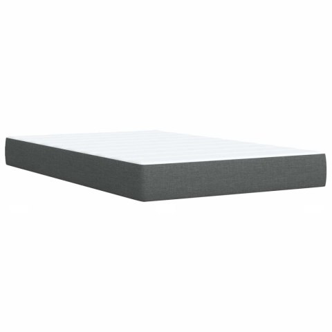 Łóżko Box Spring z materacem i LED ciemnoszary 120 x 200 cm