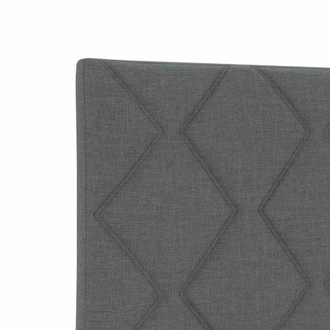 Łóżko Box Spring z materacem i LED ciemnoszary 120 x 200 cm