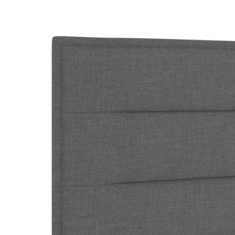 Łóżko Box Spring z materacem i LED ciemnoszary 160 x 200 cm