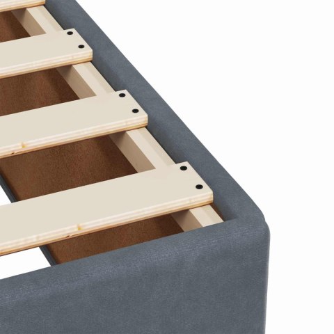 Łóżko Box Spring z materacem i LED ciemnoszary 160 x 200 cm