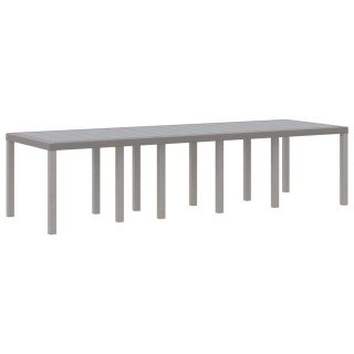 Stół Ogrodowy Jasnoszary 300 x 100 x 73 cm polirattan