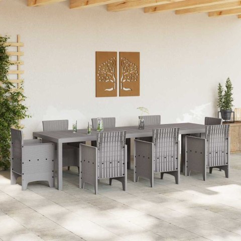 Stół Ogrodowy Jasnoszary 300 x 100 x 73 cm polirattan