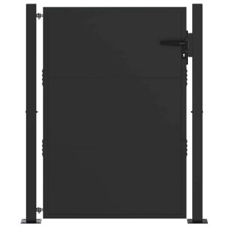 Brama ogrodowa 110 x 155 cm Stal malowana proszkowo Zamykane