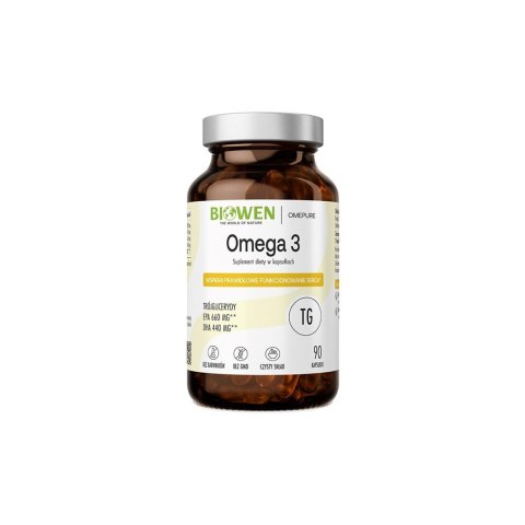 BIOWEN Omega 3 - 660 mg EPA, 440 mg DHA - 90 kapsułek