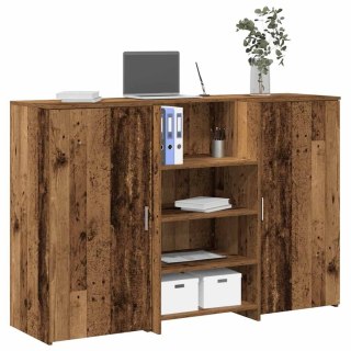 Biurko recepcyjne Stare drewno 155x50x103,5 cm Drewno klejone