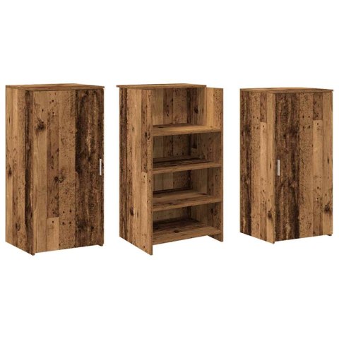 Biurko recepcyjne Stare drewno 155x50x103,5 cm Drewno klejone