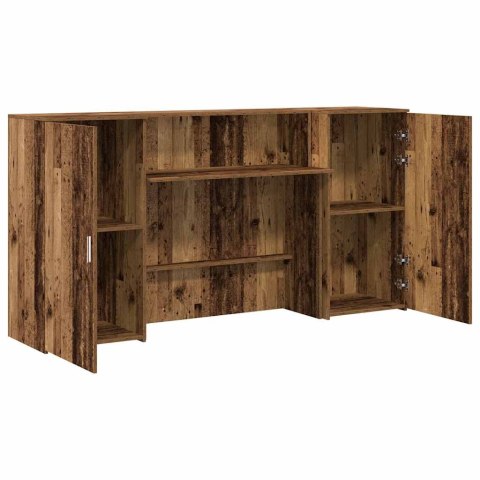 Biurko recepcyjne Stare drewno 200x50x103,5 cm Drewno klejone