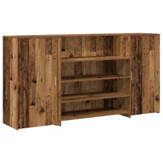 Biurko recepcyjne Stare drewno 200x50x103,5 cm Drewno klejone