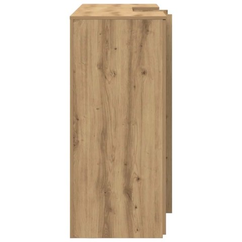 Biurko recepcyjne dąb artisan 155x50x103,5 cm Drewno klejone