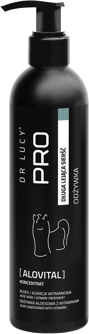 DR LUCY ODRZYWKA PRO ALOVITAL 250 ML NAWILŻAJĄCA UNIWERSALNA DO SIERŚCI MIĘKKIEJ, DŁUGIEJ Z ALOESEM I Z WITAMINAMI