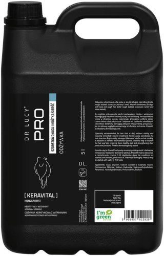 Dr Lucy - PRO KERAVITAL 5 l - keratynowo-witaminowa odżywka dla psów z długą, szorstką sierścią