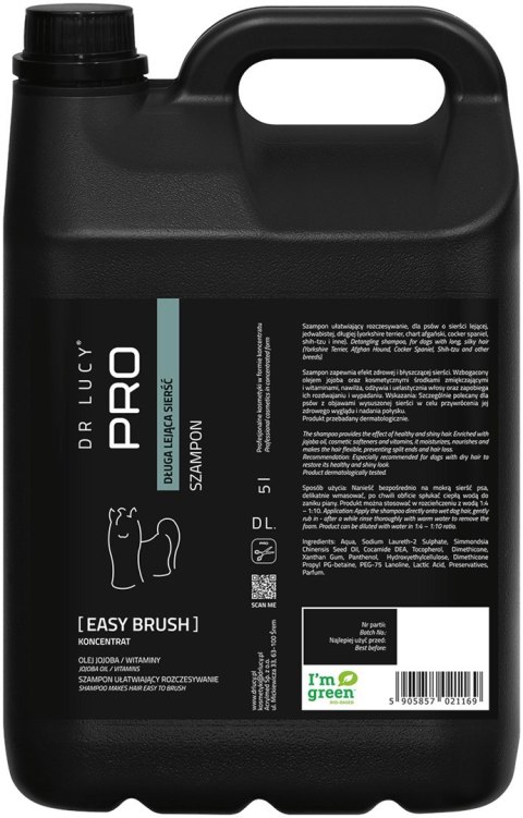Dr Lucy - Pro Easy Brush Z 5 L - Szampon ułatwiający rozczesywanie długiej, lejącej sierści