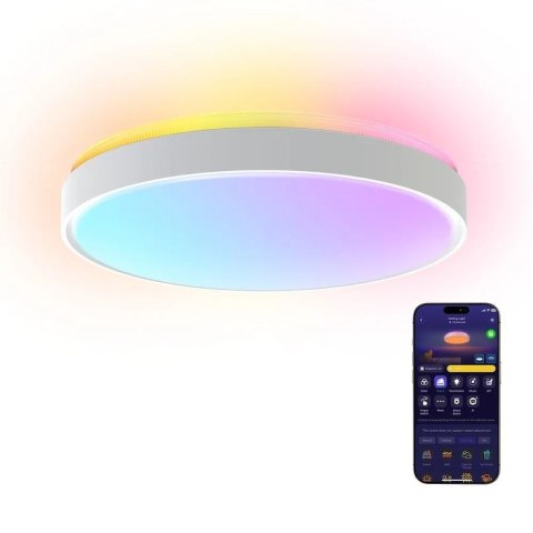 Govee Okrągła inteligentna lampa sufitowa 15 cali RGBICWW + RGBICWW H60A6