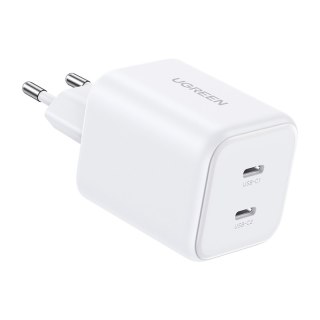 Ładowarka sieciowa UGREEN X526 45W 2xUSB-C GaN (biała)