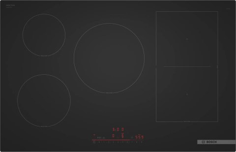 Płyta indukcyjna BOSCH PVW81CHB1E Serie 6 80 cm | PowerBoost | CombiZone | timer | czarny mat | bezramkowa