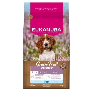 EUK DOG PUP&JR SMMED GF OF 3KG (OUTLET)