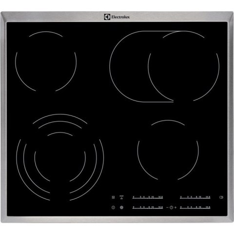 Płyta ceramiczna ELECTROLUX EHF46547XK 45 cm | 3 pola | wskaźnik ciepła resztkowego | timer | czarny (OUTLET)