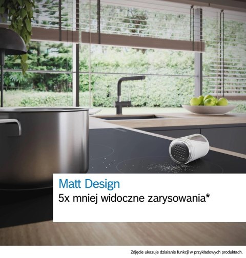 Płyta indukcyjna BOSCH PVW81CHB1E Serie 6 80 cm | PowerBoost | CombiZone | timer | czarny mat | bezramkowa