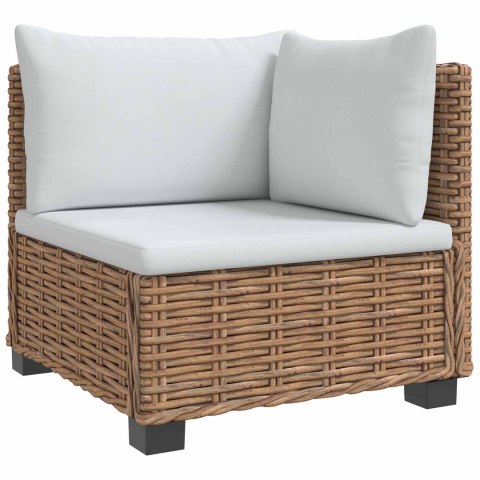 2 szt. Zestaw Rattanowy z Poduszkami GENDT Naturalny rattan