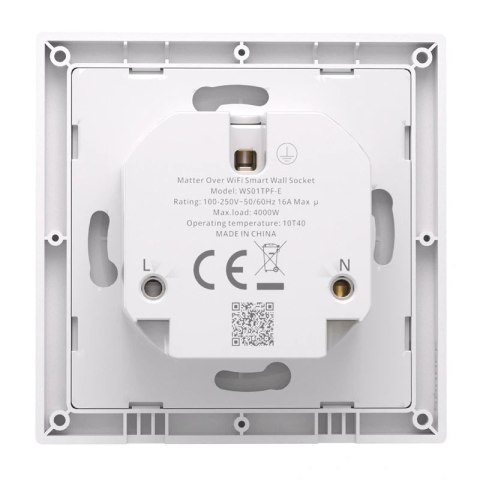 Inteligentne gniazdko ścienne Sonoff WS01TPF-E WiFi (typ F)
