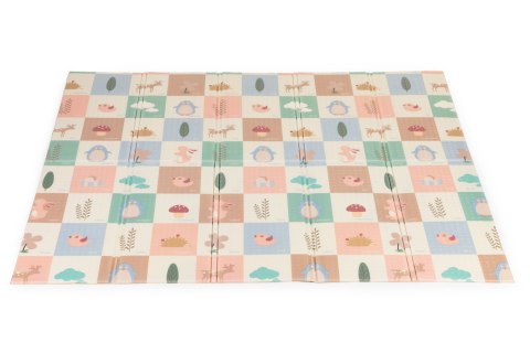 Mata piankowa dla dzieci 200x180 cm edukacyjna dwustronna składana + torba IPLAY