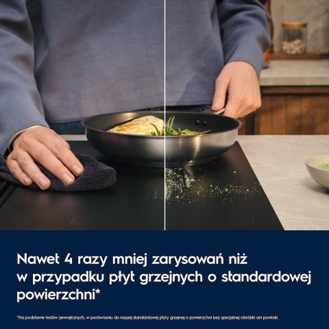 Płyta indukcyjna ELECTROLUX EIS87453IZ SaphirMatt 77 cm | SenseBoil | Hob2Hood | PowerBoost | czarny mat | bezramkowa