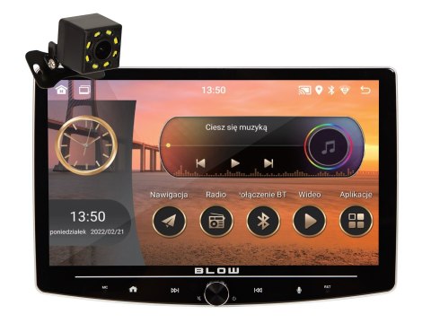 Radio BLOW CP01 1DIN 10" Android/WiFi/GPS/CARPLAY OBROTOWE