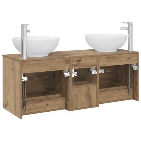Zestaw mebli łazienkowych 3 szt. Dąb artisan