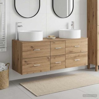 Zestaw mebli łazienkowych 3 szt. Dąb artisan