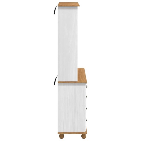 Klatka ASKIM Biały 91 x 40 x 184 cm Lite drewno sosnowe