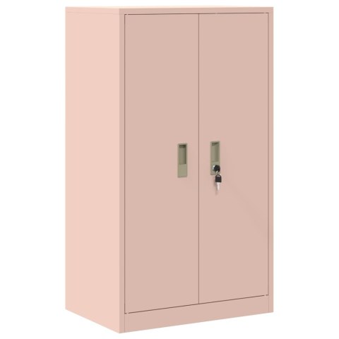 Szafka do przechowywania 2 szt. Różowy 60 x 40 x 145 cm Stal
