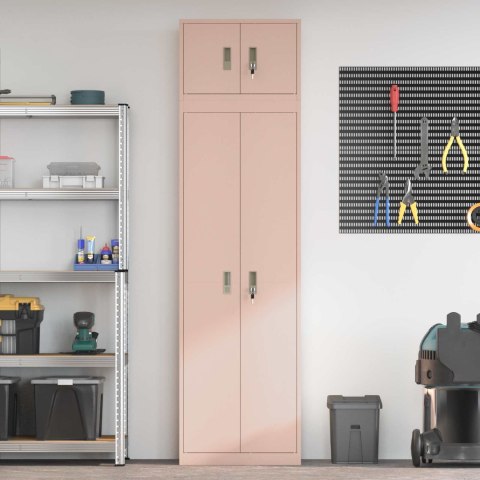 Szafka do przechowywania 2 szt. Różowy 60 x 40 x 220 cm Stal