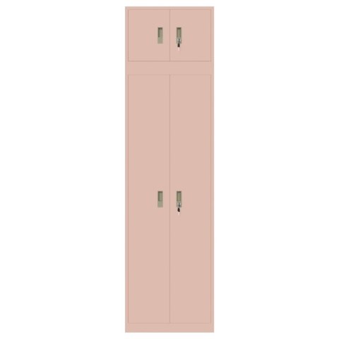 Szafka do przechowywania 2 szt. Różowy 60 x 40 x 220 cm Stal