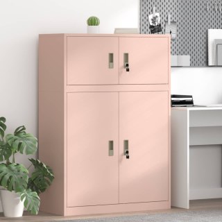 Szafka do przechowywania 2 szt. Różowy 90 x 40 x 130 cm Stal