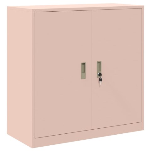 Szafka do przechowywania 2 szt. Różowy 90 x 40 x 130 cm Stal