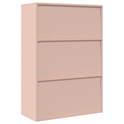 Szafka do przechowywania 2 szt. Różowy 90 x 40 x 130 cm Stal