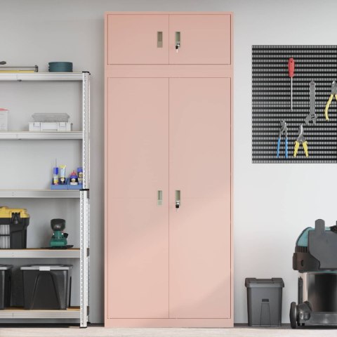 Szafka do przechowywania 2 szt. Różowy 90 x 40 x 220 cm Stal