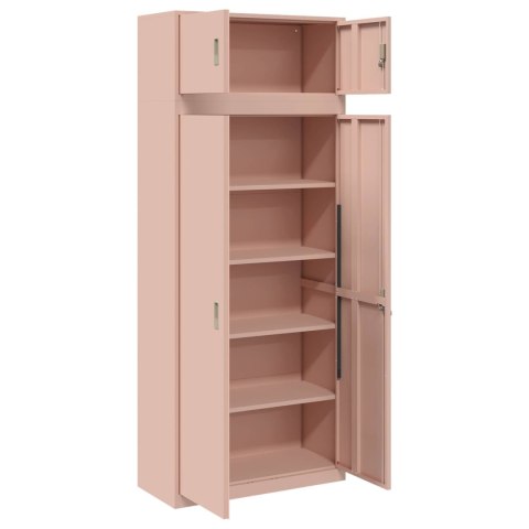 Szafka do przechowywania 2 szt. Różowy 90 x 40 x 220 cm Stal