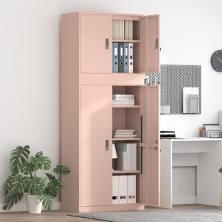 Szafka do przechowywania 2 szt. różowy 80 x 40 x 210 cm Stal
