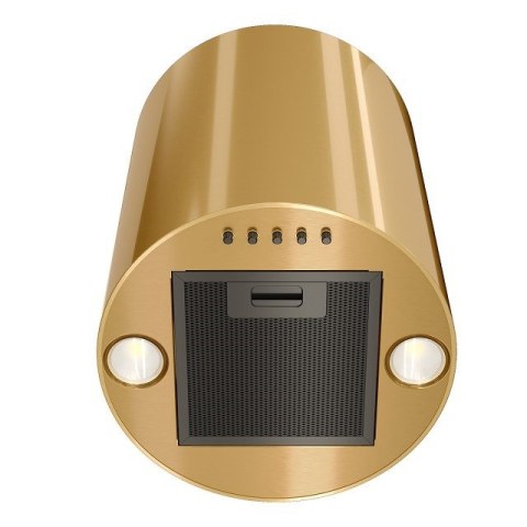 Okap kominowy MAAN Elba Mini WPB 431 50 cm | LED | filtry aluminiowe | złoty