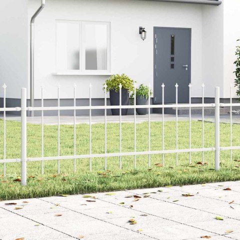 Ogrodzenie Ogrodowe WOERDEN 5 szt. 8,5 x 0,6 m Biały