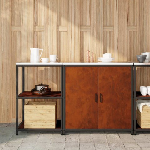 Zestaw do przechowywania w kuchni HATTEM 2 szt. Rdzawy Stal
