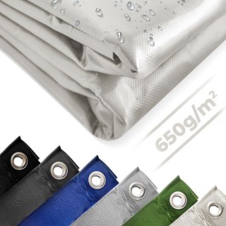 JAGO Plandeka 650 g/m², oczka aluminiowe, biała, 2 x 3 m